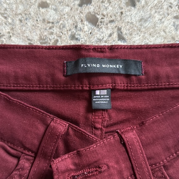 Flying Monkey Maroon Pants size 28 - Picture 2 of 4
